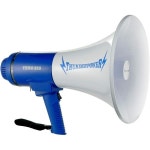 ThunderPower 메가폰 기가폰 확성기 가이드 THUN250 800 야드 음역대 25와트 휴대용 PA 불혼 스피커 3 모드 파란색 Q1274013... 