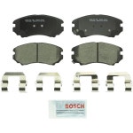 Bosch 자동차 브레이크 패드 상신 브레이크패드 하드론 BOSCH BC924 QuietCast 프리미엄 세라믹 디스크 세트 일부 현대 아제라 엘란트라... 