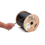 쉴드 FUTP 500피트 자외선 방지 에어리얼 CMX 등급 블랙 24AWG 솔리드 베어 구리 350MHz PoE++4PPoE ETL 상 500ft : 블루305마켓