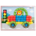 초등 학생 미술 플레이콘 액자 자동차 만들기 유치원 어린이집 노인 재료 : 카빌