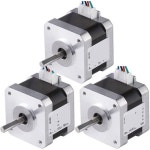 스테퍼 모터 34mm 네마 17 28N.cm 1.3CNC 3D 프린터 판화 밀링 머신용 2상 모터사이즈 17CS03A 5PCS : 블루303마켓