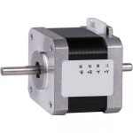 CNC 3D 프린터 판화 밀링 머신용 Nema17 스테퍼 모터 40mm 0.42N.m 1.7A 이중 샤프트 2상 : 블루303마켓