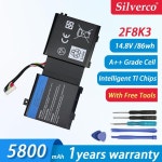 DELL  노트북 배터리 2F8K3 86wh 5800mAh 17 18 M17X R5 M18X R1 0KJ2PX KJ2PX G33TT : 리셀바이