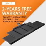 애플 맥북 프로용 노트북 배터리 A1417 15 인치 A1398 중반 2012 초기 2013 레티나 MC975LLA MC976LLA MD831LLA : 리셀바이