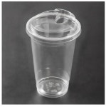 투명 PET 아이스컵 + 스트로우프리 뚜껑 470ml (국내 생산), 470ml, 100개 : 비에치에스 스토어