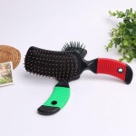 밍크 브러쉬 머리빗 헤어 정전기방지 두피마사지 옆 쿠션 앞 미용실빗 : 딸부자숍