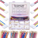 Yoeruyo JST VH CH Molex KK 396 수 암 커넥터 하우징 사전 압착 케이블 Molex 커넥터 키트 포함 3.96mm 커넥터 : 바이포얼