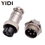 YIDI 510 세트 GX12 GX16 GX20 2 3 4 5 6 7 8 9 10 12 14 15 핀 남성 Lc 케이블 비행사 항공 원형 커넥터 플러그 소켓 : 뉴리바이