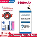 삼성 갤럭시 S8 액티브 SM-G8920 G892F G892A G892L G892 G892V SM-G892L SM-G892U EB-BG892ABA 5100mAh 배터리 : rebuy