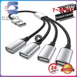 PC 노트북 표면 컴퓨터 액세서리용 OTG 어댑터 USB A 익스텐션 전원 멀티 스플리터 듀얼 4 포트 1  5PCs to 3 USB 2.0 허브 : rebuy