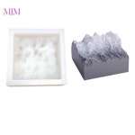 콘크리트 홀더 이끼 종말 꽂이 사무실용 펜 수정 연필 건축물 도시 : Hannah-Mall