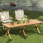 경량 롤테이블 감성 접이식 폴더블 포터블 휴대용 야외 캠핑 테이블 에그 롤 도구 공구 여행 피크닉 공원 정원 바베큐 : 테리무역