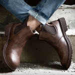 [모터빌라] 가죽 안전화 초경량 작업화 발편한 수입 경량 산업화 레더포스 방탄 495g : 래춘씨몰