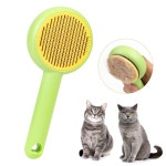 반려견과 반려묘를 위한 셀프 클리닝 반려동물 그루밍 브러시 느슨해진 모발 엉킴 매트를 쉽게 제거 장발 및 단발 반려동물에게 이상적... 