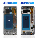 프레임 포함 TFT 품질 LCD 디스플레이 액정 삼성 호환 S10 G973F DS G973U G973 SM-G973 갤럭시 LCD용 : 테리무역