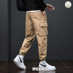남성 깔끔한 배기핏 바지 와이드 트레이닝 큰사이즈 조거 배기 봄가을 멀티포켓 카고팬츠 인기3 : 뚜떼르7호점