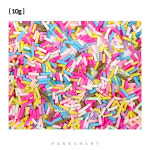 데코장식 파츠 칼라스프링클 혼합색상 10g : 한나아트