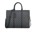 남자 서류 가방 노트북 브리프케이스 비즈니스 체트 패턴 심플 : 자파몬