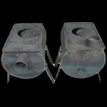 가스통난로 야외 장작난로 마당화로 드럼통화목난로 소형 : 다온-상점