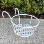 베란다 화분 걸이 진열대 화이트 22x18cm : 아리아유통