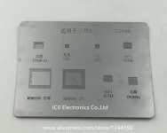샤오미 5 ic bga 스텐실 pmi8994 6174a MSM899677646-51 1351 직접 가열 reballing 템플릿 g1049 : -산업-용품-부품-