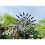 두더지바람개비 새쫓는 회전 퇴치 바람개비 조형물 조경용 조류퇴치기 : 솔의연