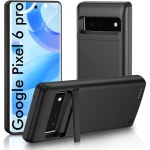 Google Pixel 6 Pro용 배터리 케이스 10000mAh 충전식 충전 Pro 5G6.7인치용 확장 백업 충전기 블랙 : 베르36