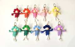 걱정인형 만들기 마크라메 DIY 폼폼 걱정인형 키링 : 무드스튜디오