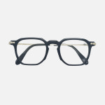 TVR CHAPTER C1 Classic Black 클래식 블랙 프렌치 스퀘어 콤비테 안경 : 더트루옵티컬