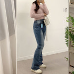 무브 투버튼 워싱 부츠컷 A0159 : 어썸하비