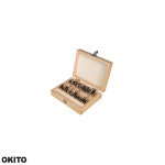 S.H OKITO 트리머날 트리머 비트 평 베어링 나무 목공 기리 세트 12개 : 신한산업