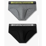 [EMPORIO ARMANI](대구신세계)남성 컬러 블록 로고 밴딩 브리프 2종 SET(0814311027,0814311029) : 신세계백화점