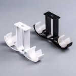 커튼봉 브라켓 블라인드 압축봉 레일 설치 방수 샤워 욕실 세트 암막 길이조절 커텐 더블 커튼 로드 브래킷 하드웨어 홀더 측면 상단 장착... 