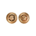 베르사체 메두사 스터드 귀걸이 DG2H765DJMT KOT Gold : 페칭