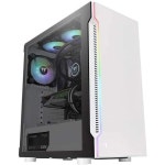 Thermaltake PC 케이스 미들타워 ARGB 가츠 써멀테이크 H200 TG ATX MATX RGB 미드 타워 게이밍 강화 유리 흰색 Q1415739 : 민이이트린카