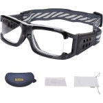 SooGree 스포츠 안경 남성 여성용 보호 선글라스 편광 사이클 안경안개 방지 충격 흡수 G8013 Black Frame Black Pads : 몰리몰리0