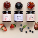 아빠랑 곡물당으로 만든 과일잼 3종 선물세트 (딸기, 블루베리, 무화과) 220g x 3 : 아빠랑