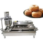 2 Rows Commercial Automatic Donut Making Machine Stainless Steel Maker Adjustable Thicknessa : 베르38