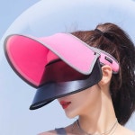 온엔에스 등산 골프 썬 스크린 2중 썬캡 선캡 썬바이저 모자 햇빛차단 선캡 : 온엔에스