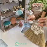 정원 인테리어소품용 레이스 빗자루 까페 거실 커피숖 인테리어 대빗자루 : 에스텔라 보물창고