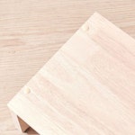 책상발판 원목 발편한 가구샘 고무나무 책상 일자 발판 480 H5368 : VLDL