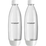 SodaStream 1L Twin Pack Dishwasher Safe Slim Bottle White Dishwasher Safe Black : 베르33
