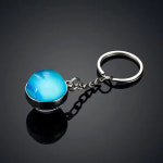 태양계 행성 열쇠고리 은하 성운 우주 양면 유리 공 : 글로벌몰202