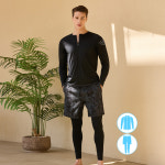 베이직엘르 남성인 집업 래쉬가드 워터레깅스 비치반바지 세트 BEM-X908K : 거화스포츠