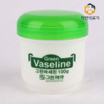 그린제약 백색 바세린 100G 1개입 페트톨라튬/수분/보습/크림/바디/피부/보호/약국 : 착한 의료기