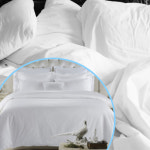 호텔식 화이트 이불커버세트(베게피 증정) 부드러운 사계절용 침구 덮개 베딩 가성비좋은 양면 씌우는 : 우리으뜸상회