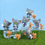 톰과제리 피규어 애니메이션 재밌는 만화 디즈니 톰과 제리 액션 PVC 장난감 조각상 컬렉션 모델 가정 장식 선물 로트당 12 개 : 마마컴