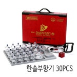 한솔 알뜰형 부항기 30컵+부함펌프포함 수동식부항기 특대형 부황기 : 뷰티풀에스제이