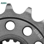 가와사키 ZX6R ZX-6R ZX600 닌자 ZX636 닌자용 사일런트 스프로킷 520-16T 520 16 톱니 오토바이 20CrMnTi 프론트 : 식식E