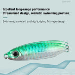 쇼어 캐스팅 지깅 미끼 마이크로 메탈 지그 해안 바닷물 낚시 비트 인공 7g 10g 15g 20g 25g 30g 1PC : 마마컴